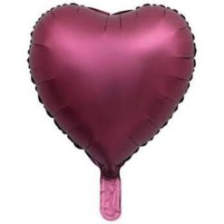 بادکنک فویلی طرح قلب مدل Chorme کد 3356