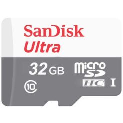 کارت حافظه microSDHC سن دیسک مدل Ultra کلاس 10 استاندارد UHS-I U1 سرعت 100MBps  ظرفیت 32 گیگابایت