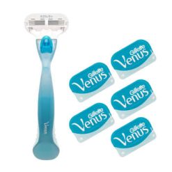 خود تراش ژیلت مدل venus به همراه تیغ یدک مدل VGW00765 بسته 5 عددی