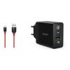 شارژر دیواری خنجی مدل AST5 به همراه کابل تبدیل microUSB
