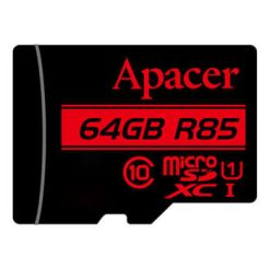 کارت حافظه microSDXC اپیسر مدل AP64G کلاس 10 استاندارد  UHS-I U1 سرعت 85MBps ظرفیت 64 گیگابایت