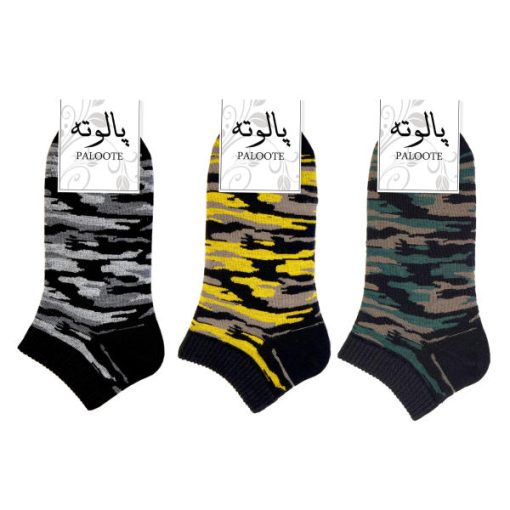 جوراب مردانه پالوته مدل چریکی PM-CH-SETمجموعه 3 عددی
