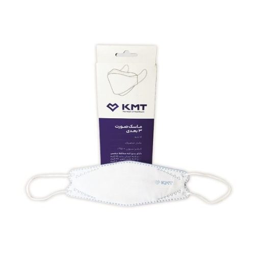 ماسک تنفسی خسرو مدیسا طب مدل KMT سه بعدی 5 لایه بسته 25 عددی