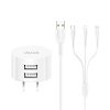 شارژر فندکی الدینیو مدل DL-C12 همراه با کابل microUSB