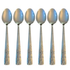 قاشق چای خوری مدل گلریز بسته 6 عددی