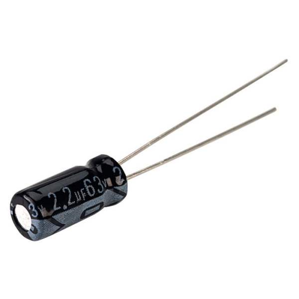 خازن الکترولیت 2.2 میکروفاراد کد 200V بسته 4 عددی خازن الکترولیت 2.2 میکروفاراد کد 200V بسته 4 عددی