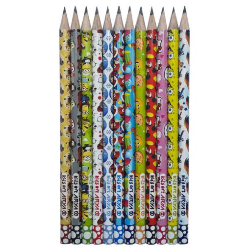 مداد مشکی آریا مدل KID’S ART کد A4 بسته 12 عددی