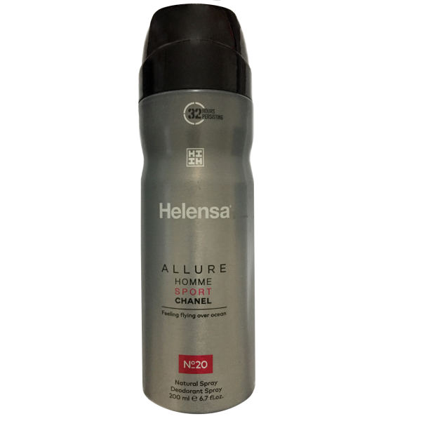 اسپری خوشبو کننده بدن مردانه هلنسا مدل ALLURE HOMME SPORT حجم 200 میلی لیتر اسپری خوشبو کننده بدن مردانه هلنسا مدل ALLURE HOMME SPORT حجم 200 میلی لیتر