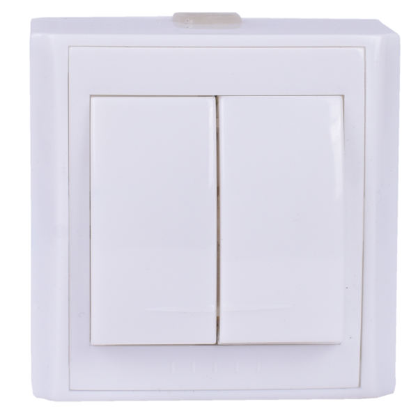 کلید دوپل روکار خیام الکتریک مدل صدف کلید دوپل روکار خیام الکتریک مدل صدف