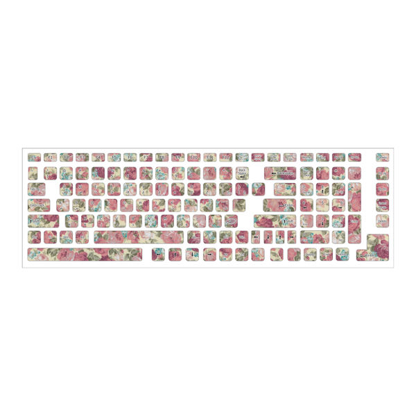 برچسب حروف فارسی کیبورد طرح گل کد 07 برچسب حروف فارسی کیبورد طرح گل کد 07