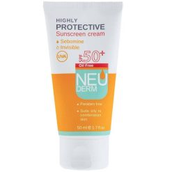 کرم ضد آفتاب نئودرم مدل Highly Protective SPF50 حجم 50 میلی لیتر