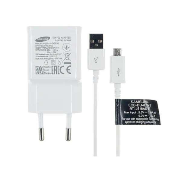 شارژر دیواری مدل EP-TA20EWE به همراه کابل تبدیل microUSBغیر اصل شارژر دیواری مدل EP-TA20EWE به همراه کابل تبدیل microUSBغیر اصل