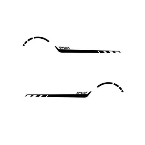 برچسب بدنه خودرو طرح اسپرت کد SL1142بسته 2 عددی