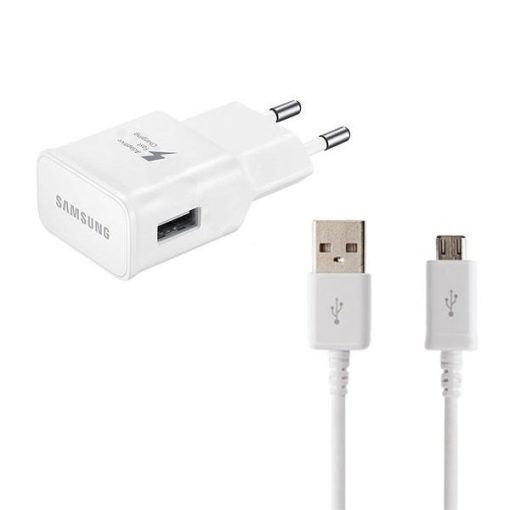 شارژر دیواری مدل EP-TA20EWE به همراه کابل تبدیل microUSBغیر اصل