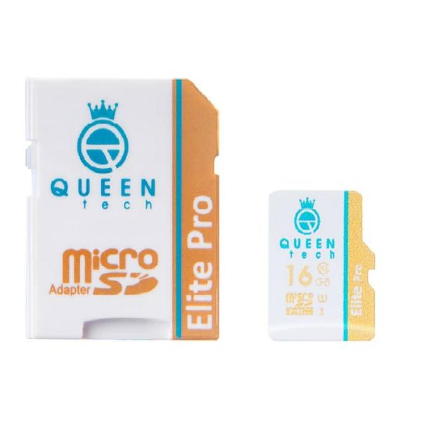 کارت حافظه microSDHC کوئین تک مدلElite pro 566X کلاس 10 استاندارد UHS-I U1 سرعت 85MBps ظرفیت 16 گیگابایت به همراه آداپتور SD کارت حافظه microSDHC کوئین تک مدلElite pro 566X کلاس 10 استاندارد UHS-I U1 سرعت 85MBps ظرفیت 16 گیگابایت به همراه آداپتور SD