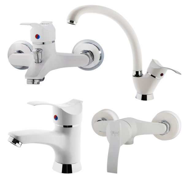 ست شیرآلات گلپانیک سری لاله مدل S-2021 ست شیرآلات گلپانیک سری لاله مدل S-2021