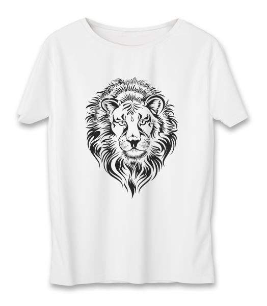 تی شرت مردانه به رسم طرح شیر کد 3332 تی شرت مردانه به رسم طرح شیر کد 3332