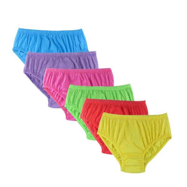 شورت زنانه طرح خالدار بسته 6 عددی شورت زنانه طرح خالدار بسته 6 عددی