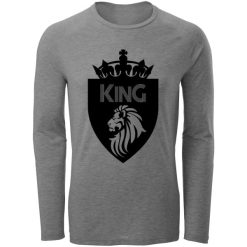تی شرت آستین بلند مردانه طرح King مدل S21