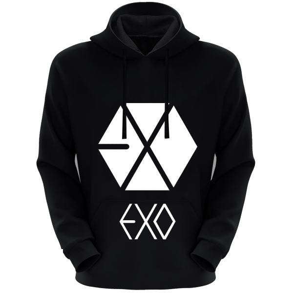 هودی مردانه طرح EXO کد S69 رنگ مشکی هودی مردانه طرح EXO کد S69 رنگ مشکی