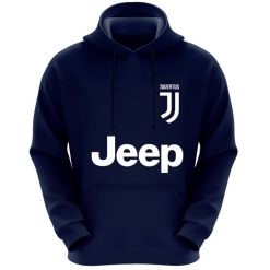 هودی مردانه طرح یوونتوس کد F91 رنگ سرمه ایغیر اصل
