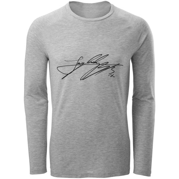 تیشرت آستین بلند مردانه طرح امضا کد F154 تیشرت آستین بلند مردانه طرح امضا کد F154