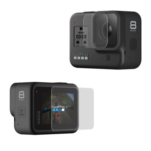محافظ صفحه نمایش و لنز دوربین پلوز مدل PU422 مناسب برای دوربین ورزشی گوپرو Hero 8