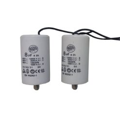خازن 220 ولت 8 میکروفاراد مدل cs8 مجموعه 2 عددی