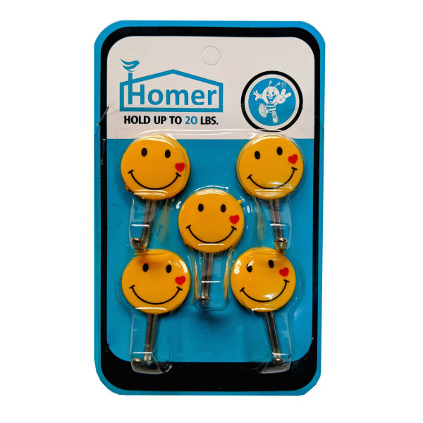 قلاب آویز هومر مدلIMOJ1 بسته 5 عددی قلاب آویز هومر مدلIMOJ1 بسته 5 عددی