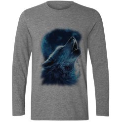 تیشرت آستین بلند مردانه طرح گرگ کد F161