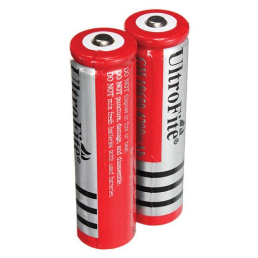 باتری لیتیوم یون قابل شارژ اولترا فایت مدل 18650 ظرفیت 6800 میلی آمپر ساعت بسته دو عددی