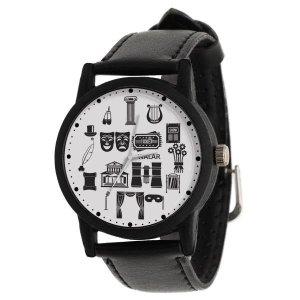 ساعت مچی عقربه ای والار طرح تئاتر کد LF2674 ساعت مچی عقربه ای والار طرح تئاتر کد LF2674