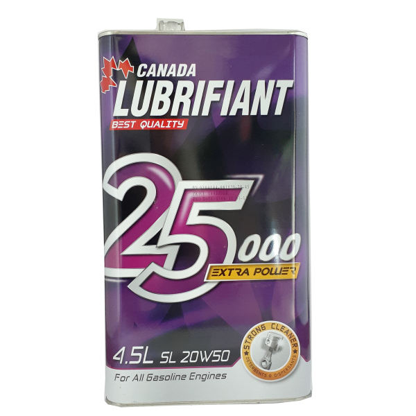 روغن موتور خودرو کانادا لوبریفنت مدل 25000SL 20W-50 حجم 4500 میلی لیتر روغن موتور خودرو کانادا لوبریفنت مدل 25000SL 20W-50 حجم 4500 میلی لیتر