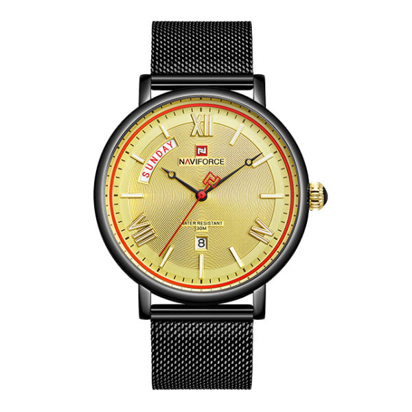 ساعت مچی عقربه ای مردانه نیوی فورس مدل NF3006 BG ساعت مچی عقربه ای مردانه نیوی فورس مدل NF3006 BG