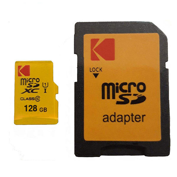 کارت حافظهmicroSDXCکداک مدلPermiumPerformanceکلاس10استانداردUHS-IU1سرعت85MBpsظرفیت128گیگابایت به همراه اداپتورSD کارت حافظهmicroSDXCکداک مدلPermiumPerformanceکلاس10استانداردUHS-IU1سرعت85MBpsظرفیت128گیگابایت به همراه اداپتورSD