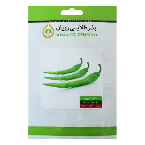 بذر فلفل قلمی شیرین بذر طلایی رویان مدل BZTR-060 بذر فلفل قلمی شیرین بذر طلایی رویان مدل BZTR-060