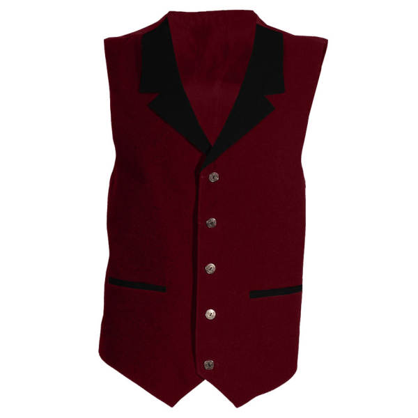 جلیقه مردانه کد 1902 رنگ زرشکی جلیقه مردانه کد 1902 رنگ زرشکی