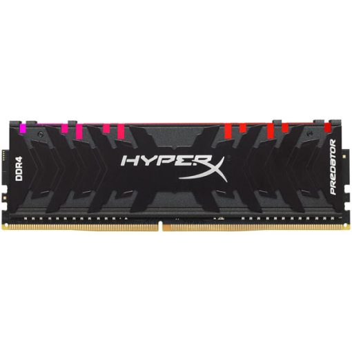 رم دسکتاپ DDR4 تک کاناله 3200 مگاهرتز CL16 کینگستون مدل HyperX Predator RGB ظرفیت 8 گیگابایت
