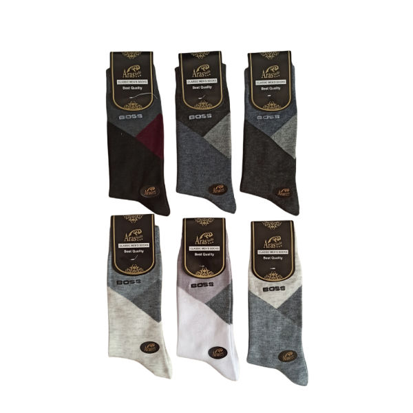 جوراب مردانه ارس مدل ساق بلندمجموعه 6 عددی جوراب مردانه ارس مدل ساق بلندمجموعه 6 عددی