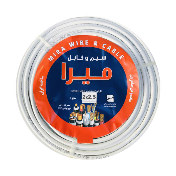 کابل برق 2 در 2.5 میرا مدل MR225W کابل برق 2 در 2.5 میرا مدل MR225W