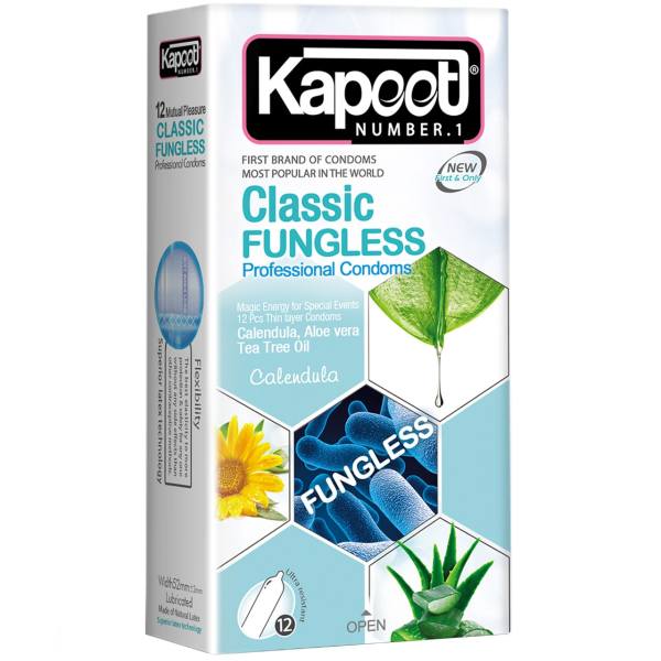 کاندوم کاپوت مدل Classic Fungless بسته 12 عددی کاندوم کاپوت مدل Classic Fungless بسته 12 عددی