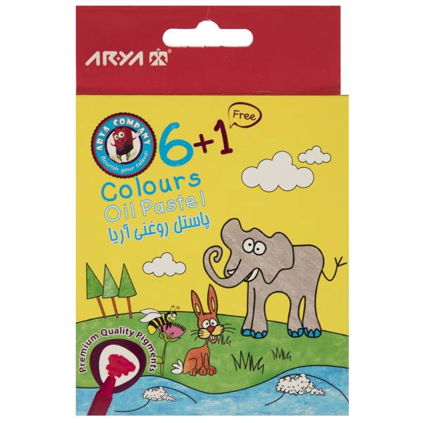 پاستل روغنی 1 6 رنگ آریا مدل 2024 پاستل روغنی 1 6 رنگ آریا مدل 2024