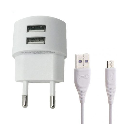 شارژر دیواری ترانیو مدل v90 به همراه کابل تبدیل USB-C