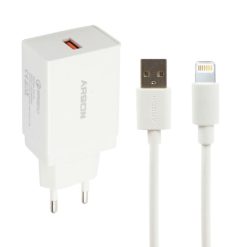 شارژر دیواری آرسون مدل AN-7A به همراه کابل تبدیل لایتنینگ