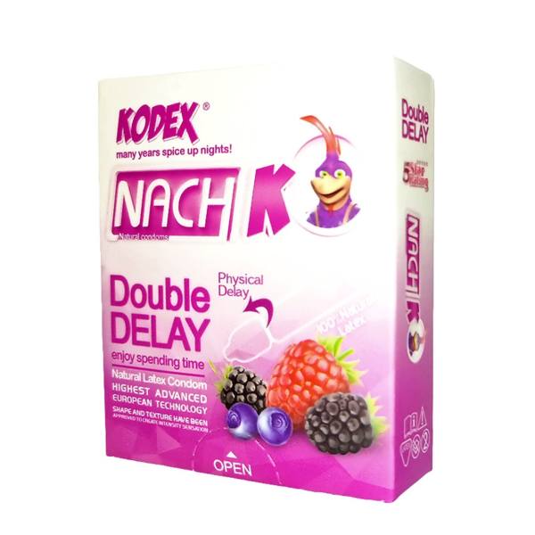 کاندوم تاخیری ناچ مدل Double Delay بسته 3 عددی کاندوم تاخیری ناچ مدل Double Delay بسته 3 عددی