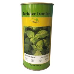 بذر ریحان سبز زر بذر ایرانیان قوطی 100 گرمی کد GH100g-07