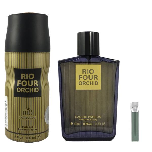 ست ادوپرفیوم مردانه ریو کالکشن مدل Rio Four Orchid حجم 100ml ست ادوپرفیوم مردانه ریو کالکشن مدل Rio Four Orchid حجم 100ml