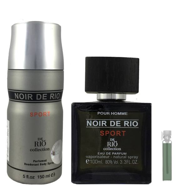 ست ادوپرفیوم مردانه ریو کالکشن مدل Rio Noir De Rio Sport حجم 100ml ست ادوپرفیوم مردانه ریو کالکشن مدل Rio Noir De Rio Sport حجم 100ml