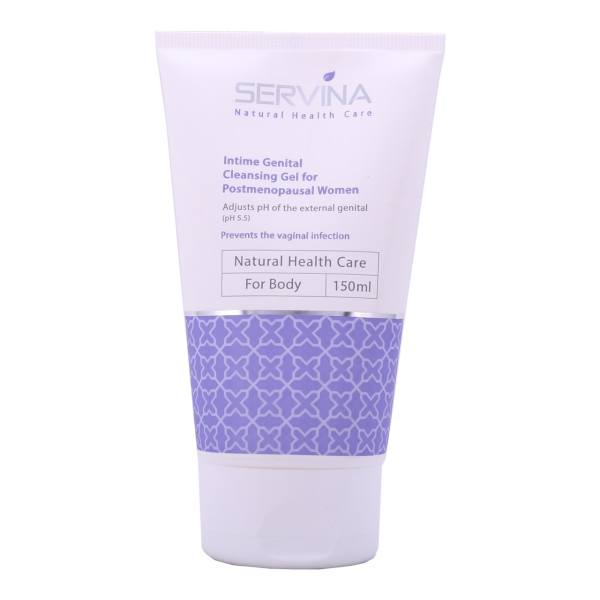 ژل بهداشتی بانوان یائسه سروینا مدل Genital حجم 150 میلی لیتر ژل بهداشتی بانوان یائسه سروینا مدل Genital حجم 150 میلی لیتر