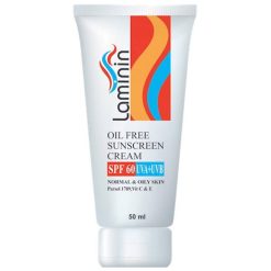 کرم ضد آفتاب بدون رنگ لامینین SPF60 مناسب پوست چربو معمولی